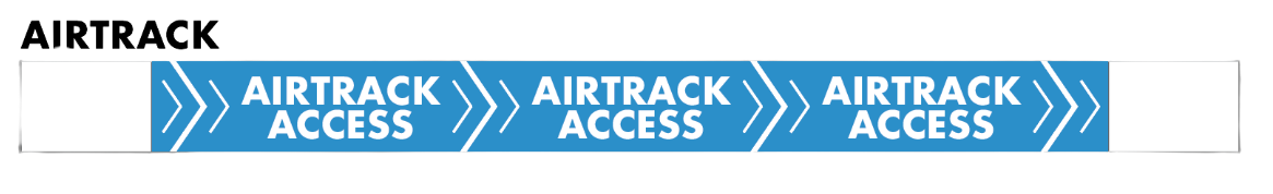Tyvek Wristband Airtrack Access (1000 pcs)
